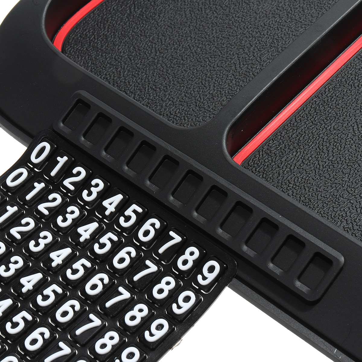 Tapis de tableau de bord de voiture en caoutchouc de silicone, support de téléphone, carte de stationnement temporaire, support d'autocollant de numéro de téléphone, tapis antidérapant