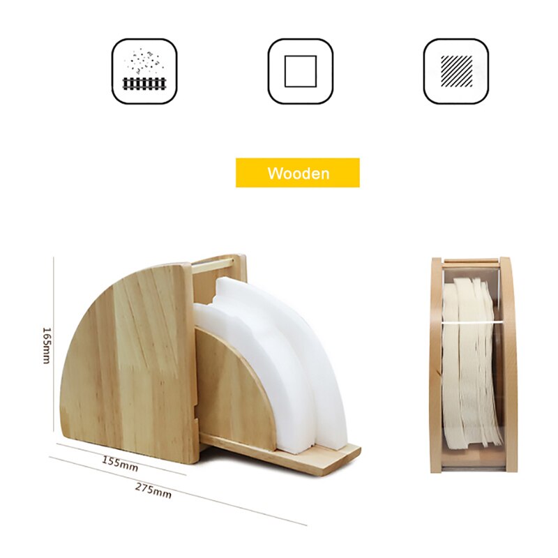 Holz Bequem Haushalts Kaffee Filter Papier Halfter Holz Kaffee Filter Papier Lagerung Container Halfter Gewebe Kasten Halfter