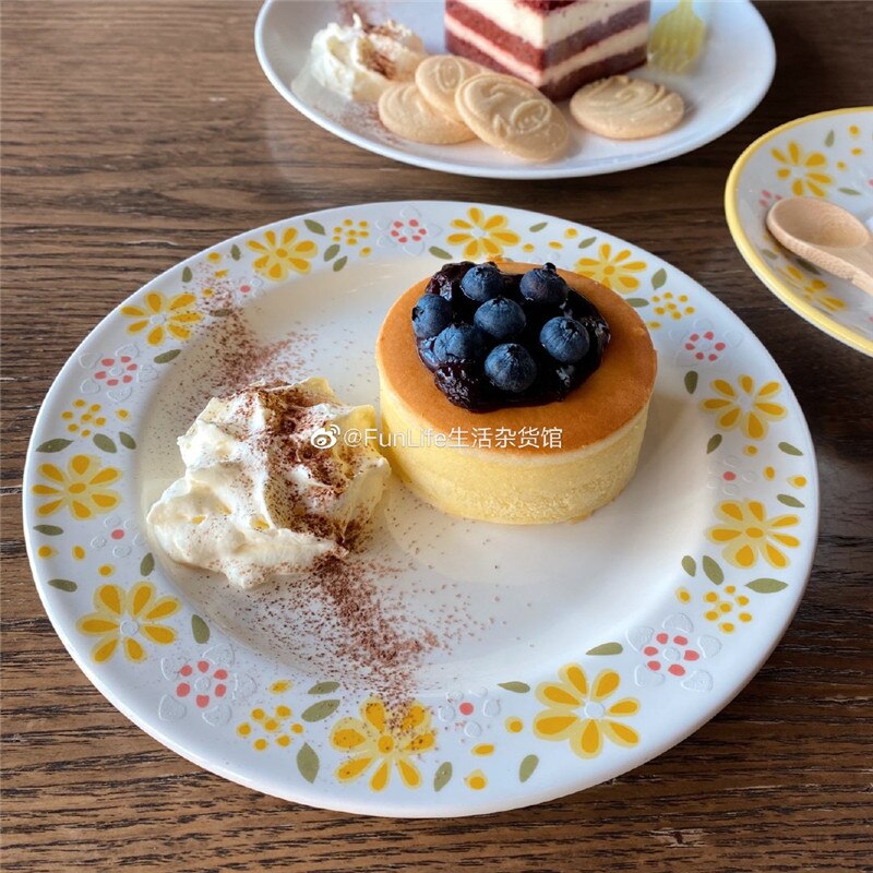 French style vintage coffee cup, small porcelain flower coffee cup saucer, dessert coffee cup, household drinking utensil ( ef50cc)