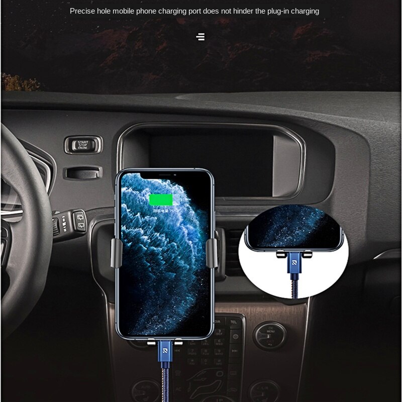 Vehicle mobile phone holder navigation bracket for automobile car air outlet support gravity universal bracket