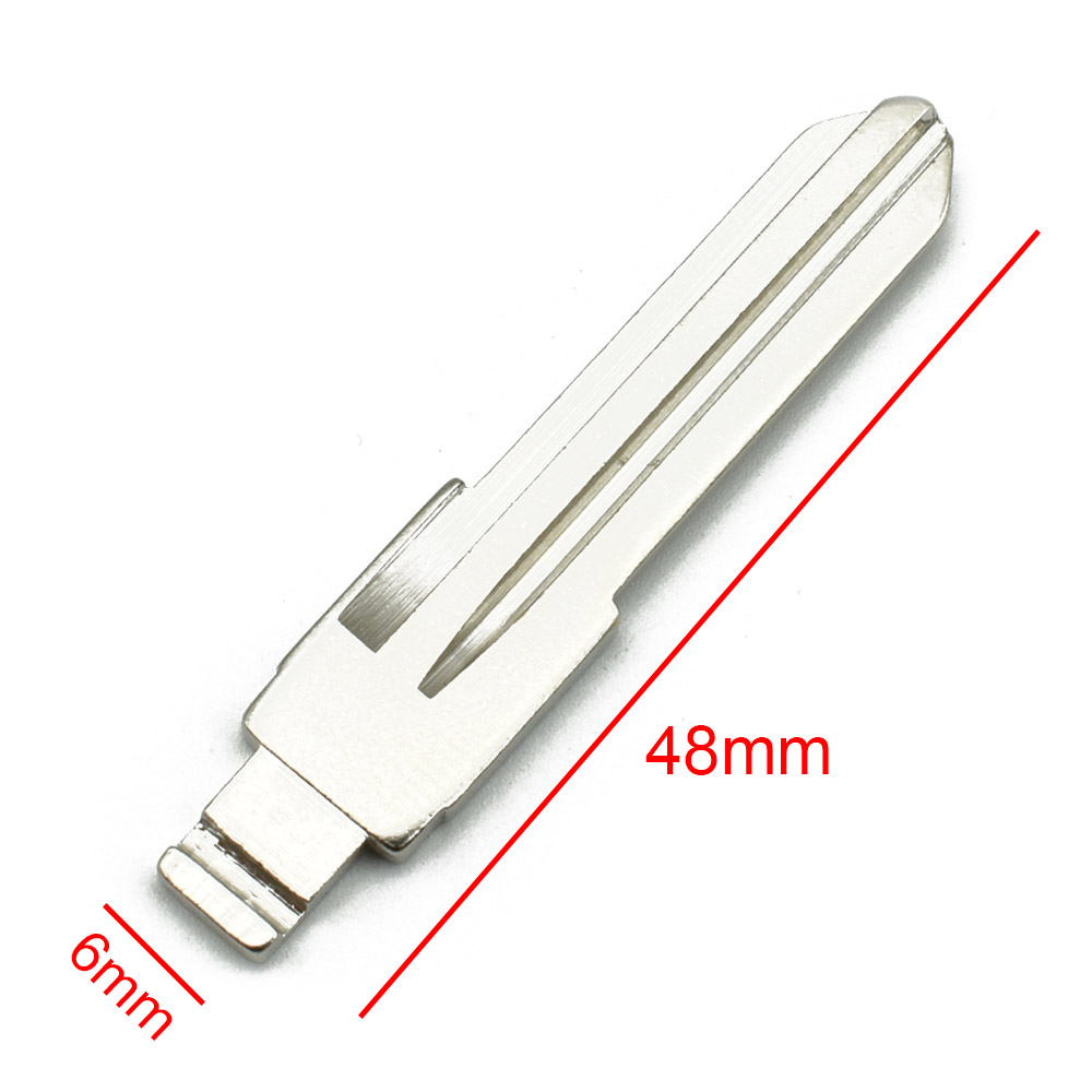Hoja de llave de coche L5 sin cortar, carcasa de llave de repuesto para LADA, abatible, remota, plegable, en blanco, 10 piezas