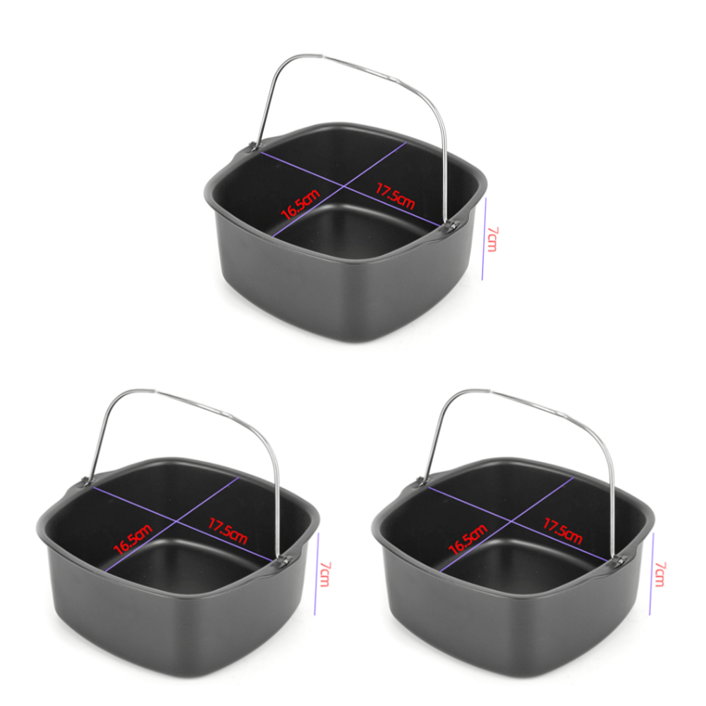 Moule de boîte à toast anti-adhésif, marmite ronde, moule à pain JxLoPG, sans BPA pour la cuisson, ustensiles de cuisson JxKitchen, 7 po, 8 po, 1-3 pièces: Grey