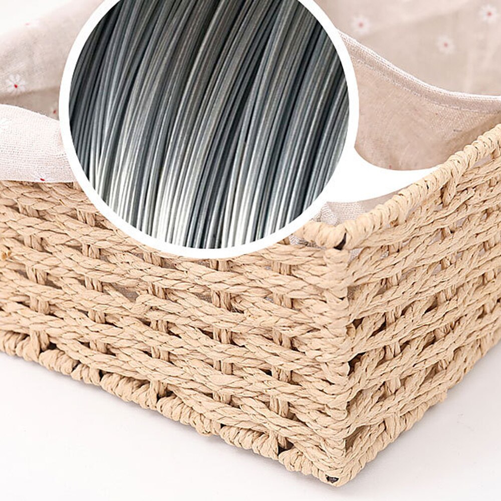 Canasta de almacenamiento de mimbre con forro extraíble de Pascua haz tu propia cesta Grande S M L