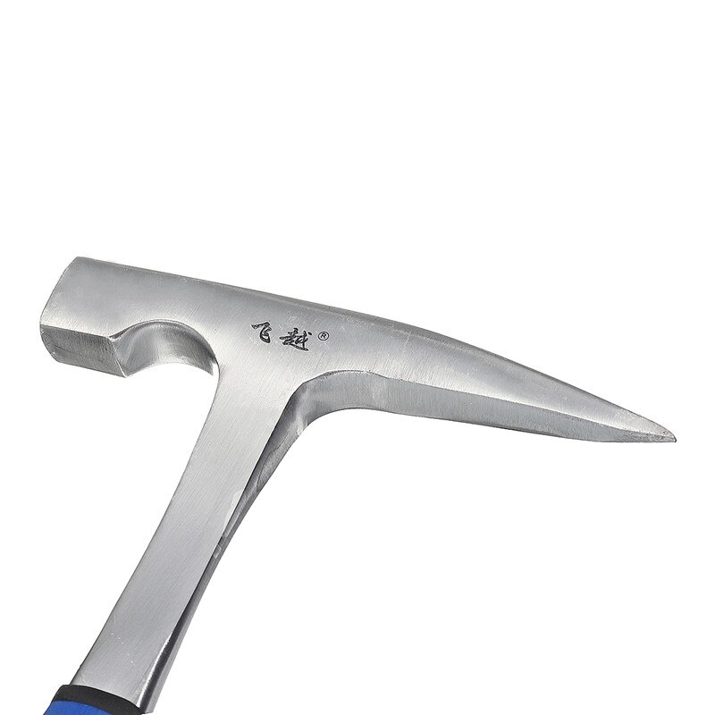 High Carbon Steel Geological Stratigraphic Hammer Rock Pick Geology Prospecting Hand Tools Flat/Pointed Tip Shock Reduction