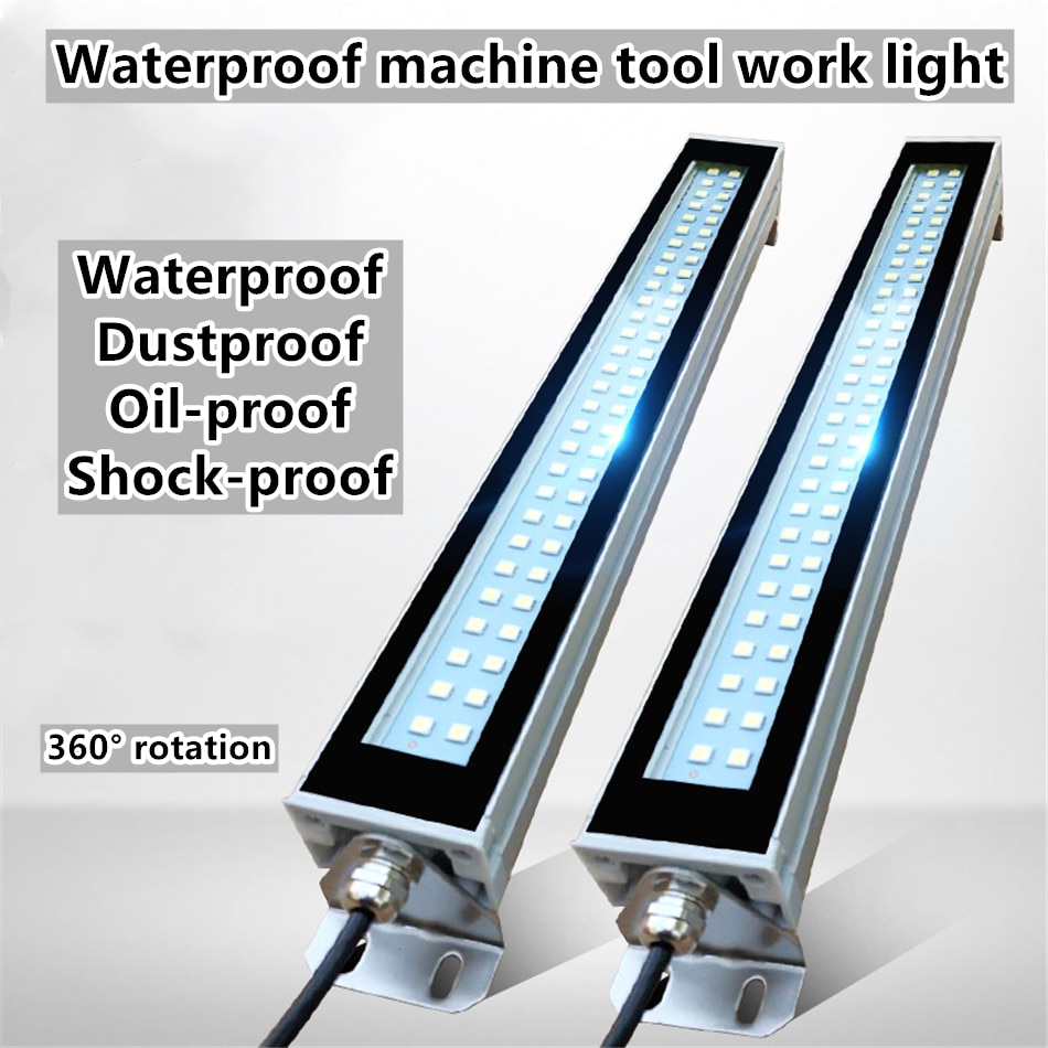 LED Milling CNC Machine Tool Light Explosion-proof Waterproof Oil-proof Workshop Working Lamp Long lathe lamp 24/36/220V