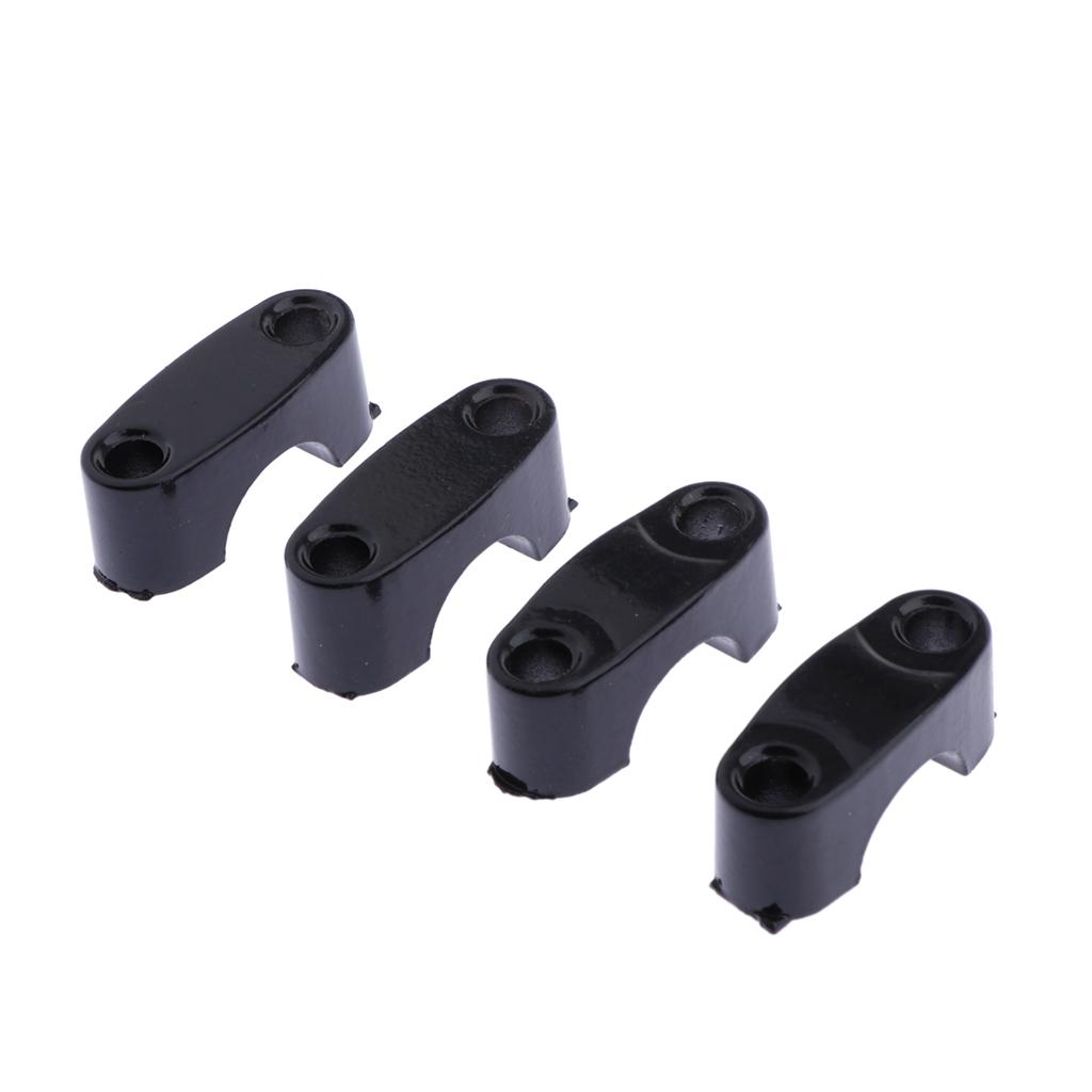 1 2mm Motorcycle Handlebar , Black Round Riser Inserts Motorcycle Bar Mount Clamps for Motorcycles ATV , Bike