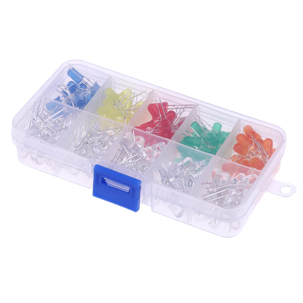 Kit de Diode LED électroluminescente rouge vert bleu jaune Orange 200x5mm pour appareils ménagers électriques 3V 20mA