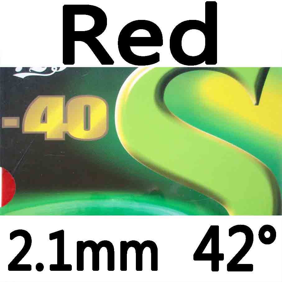 RITC 729 Friendship 729-40S Pips-in Table Tennis (PingPong) Rubber With Sponge: Red 2.1mm 42