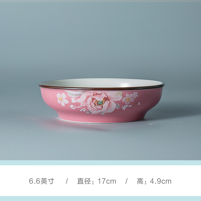 Liling Dagelijks Gebruik Japanse En Koreaanse Keramische Servies Rijstkom Grote Soepkom Noedelkom Porseleinen Kom Plaat Kom schotel Set Se: 1