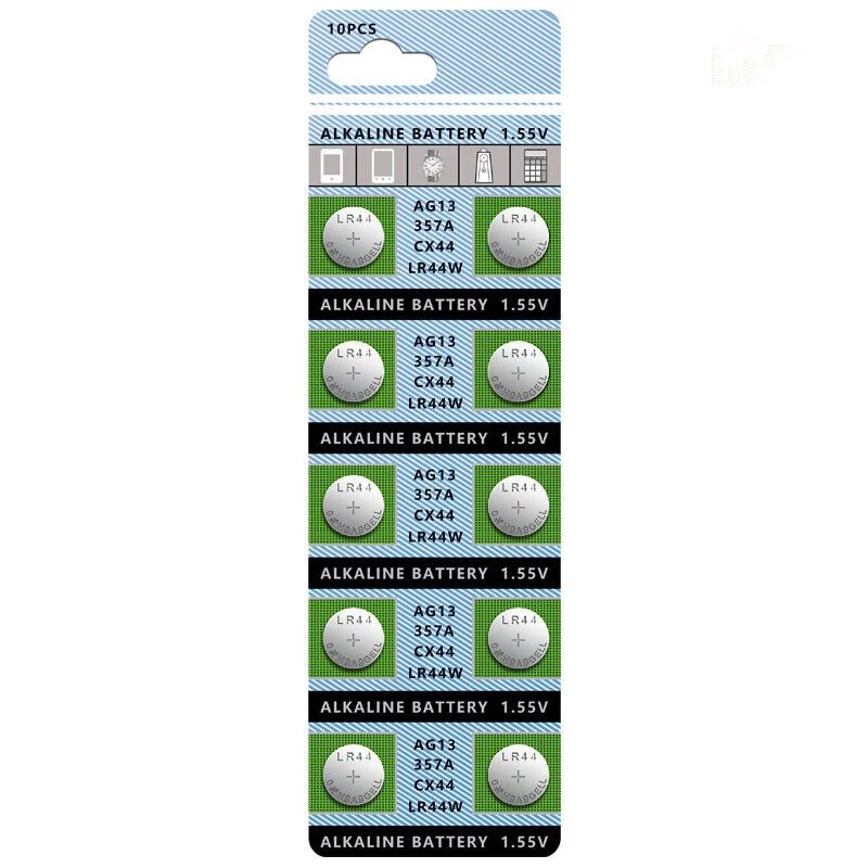 20pcs AG13 LR44 L1154 A76 Alkaline Button Battery Cell Luminous Toy Batter Watch Electronic Clock Movement Flash Alarm Flashligh