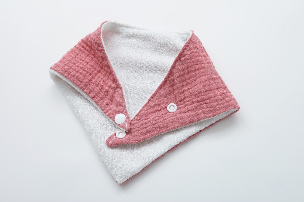 2 Stks/set Baby Jongen Meisje Driehoekige Sjaal Speeksel Tissue Molars Ring Houten Bijtring Set Katoenen Mousseline Slabbetjes Effen Kleur Burp doek