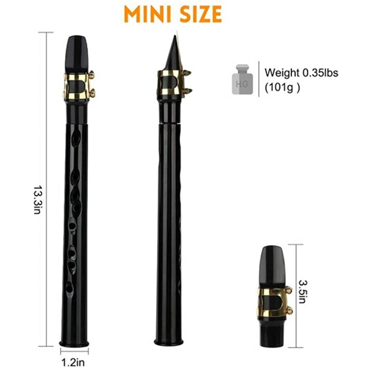 C Key Pocket Sax Mini Draagbare Saxofoon Kleine Saxofoon Met Draagtas Houtblazers Instrument Muzikale Accessoires