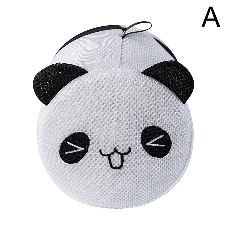 Portable Machine-wash Bra Bags Household Mesh Anti-deformation Laundry Container Bag Thicken Washing Underwear Zipper Organizer: A