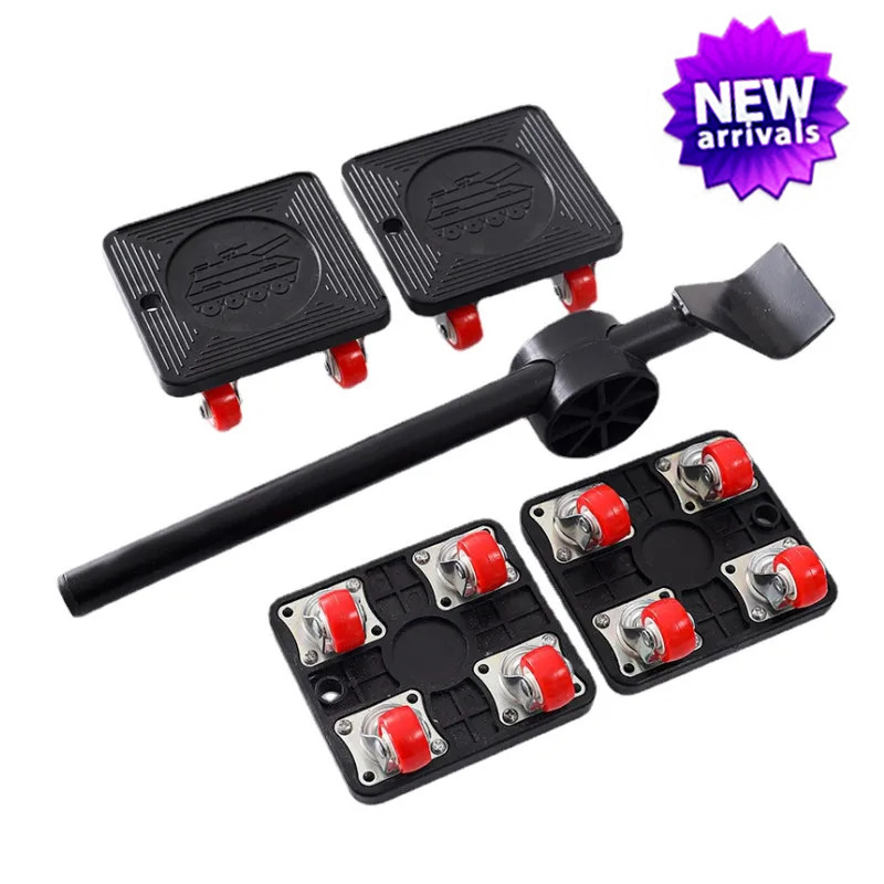 Novo conjunto de móveis pesados 400kg, levantador de materiais pesados, sofá, colchão, geladeira, ferramenta de transporte, ajudante de móveis móveis: Default Title
