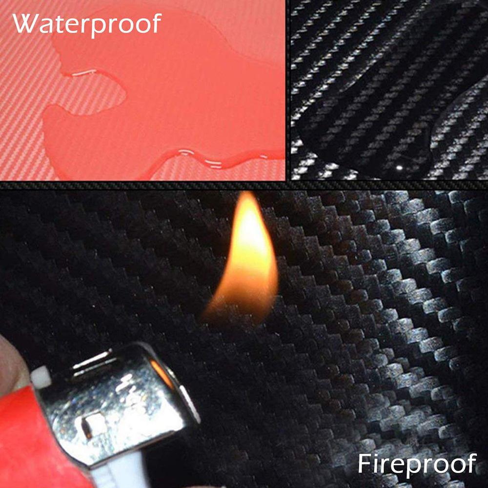 1 Pair 3D Car Interior Dashboard Wrap Kit Stickers for Tesla Model 3