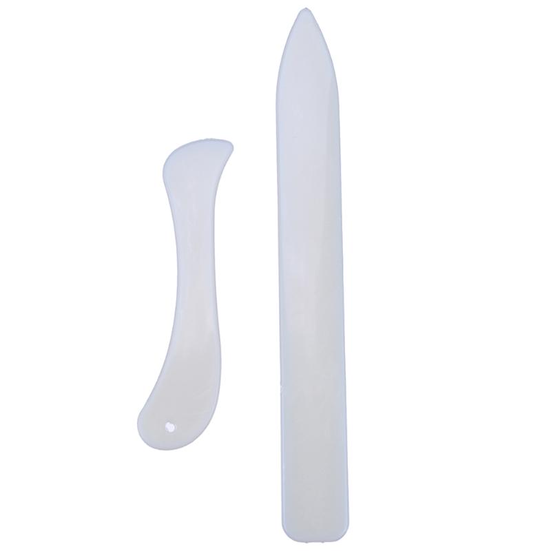 2pcs DIY Scrapbooking Paper Creaser Card Set Manual Cutting Paper Folding Tool Crafts Edge Side Slicker Letter Opening Device