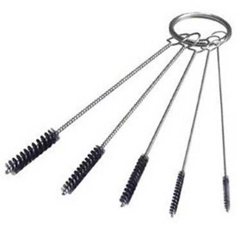 100mm Round Pipe Tube Cylinder Bores Cleaning Wire Brush Accessories Set 1*5pcs Tube Brush Set Wire Brushes cleaning pipes tubes