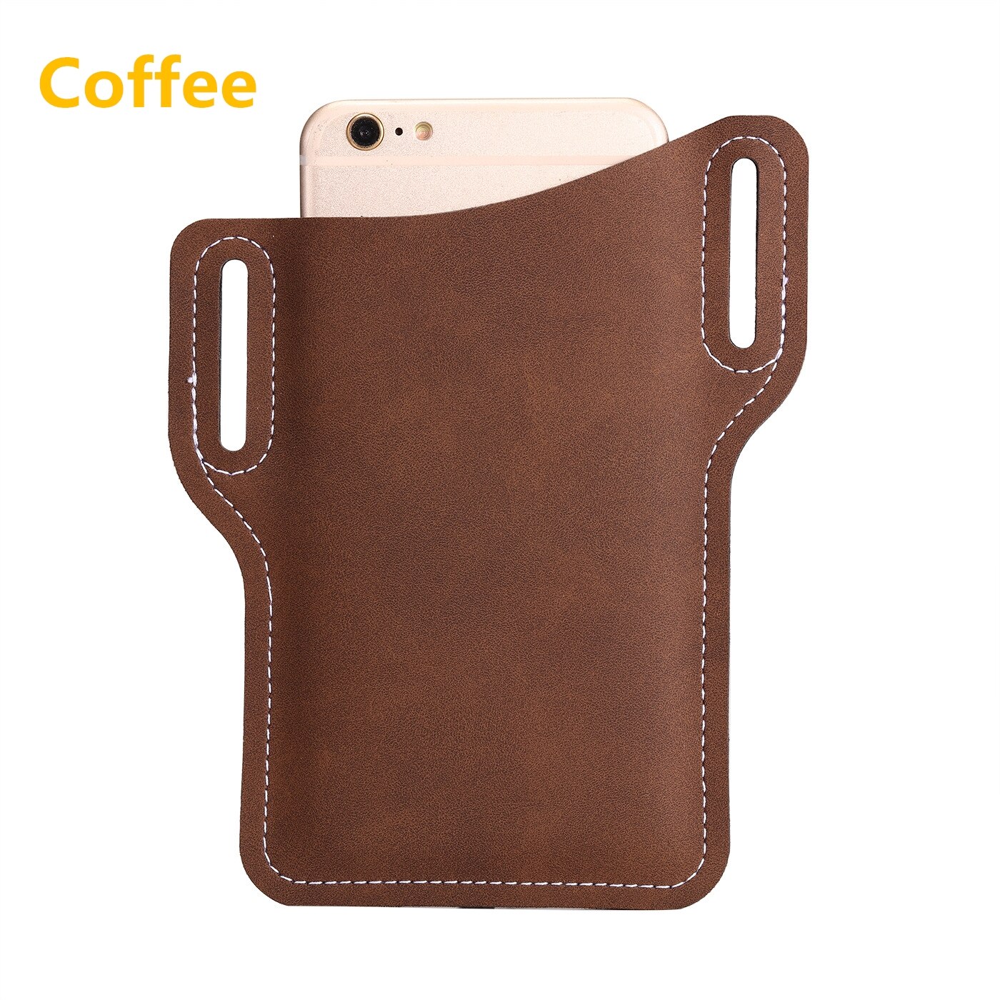 Mannen Vrouwen Gsm Loop Holster Case Zakken Draagbare Multifunctionele Heuptas Pu Lederen Mobiele Telefoon Portemonnee Vintage Riem Tas