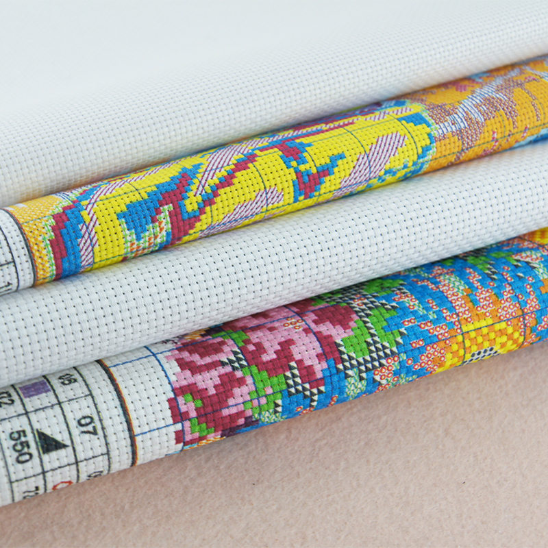 Joy Sunday Map of the world Printed Canvas DMC Counted DIY Hand Cross Stitch Kits printed Embroidery set Needlework