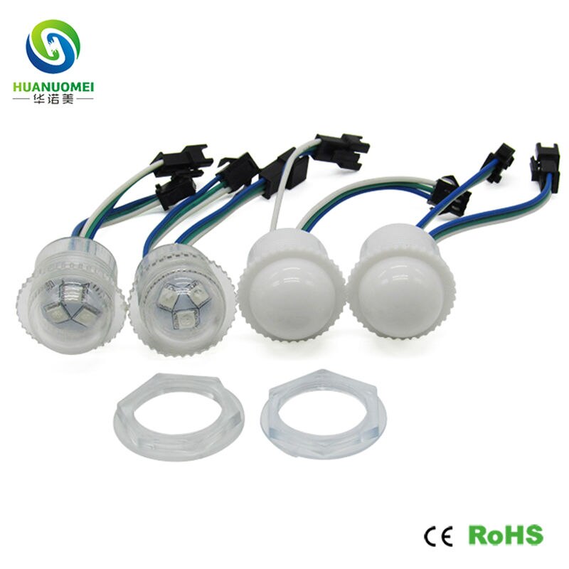Høy lysstyrke 5050 smd 26mm 3 lysdioder  ip65 rgb ledet piksel  ws2811 vanntett ledet modul lys bokstav juledekorasjon digital 12v