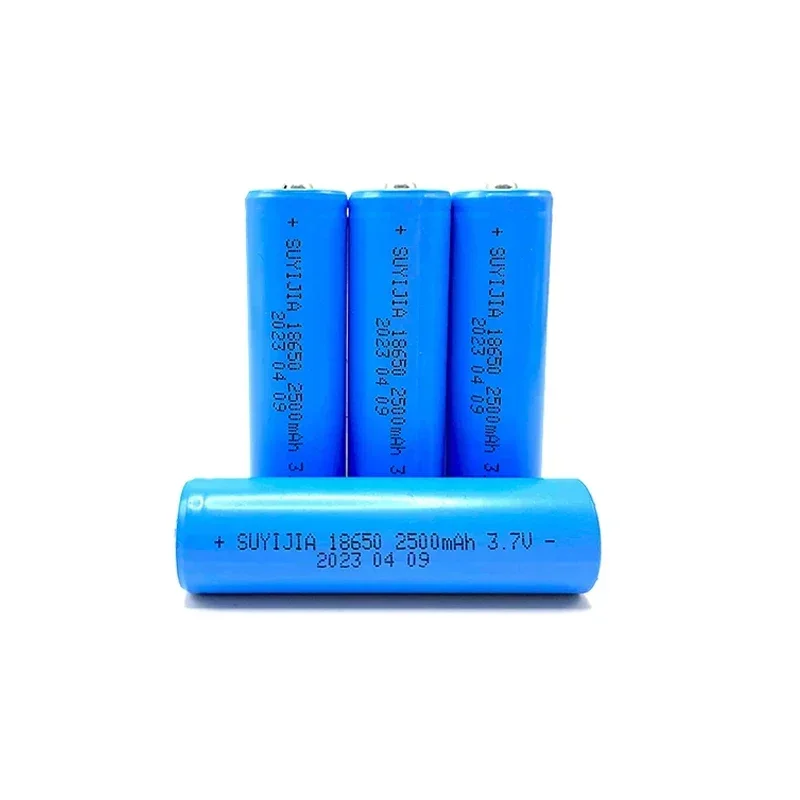 18650 3.7V 2500mAh Pointed Battery Li-ion Rechargeable Batteries High Capacity Power Batteria for Flashlight Torch Headlamp