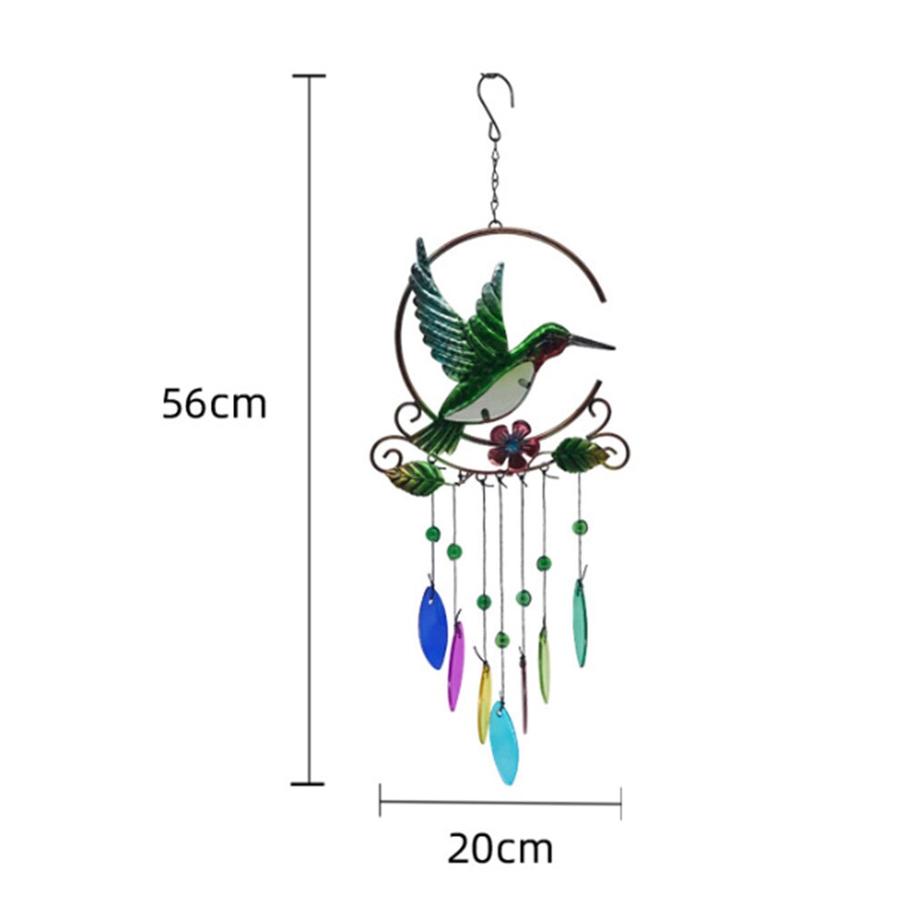 Garden Beauty Peacock Wind Chimes Yard Home Decor Large Hanging Pendant Outdoor Ornament: D