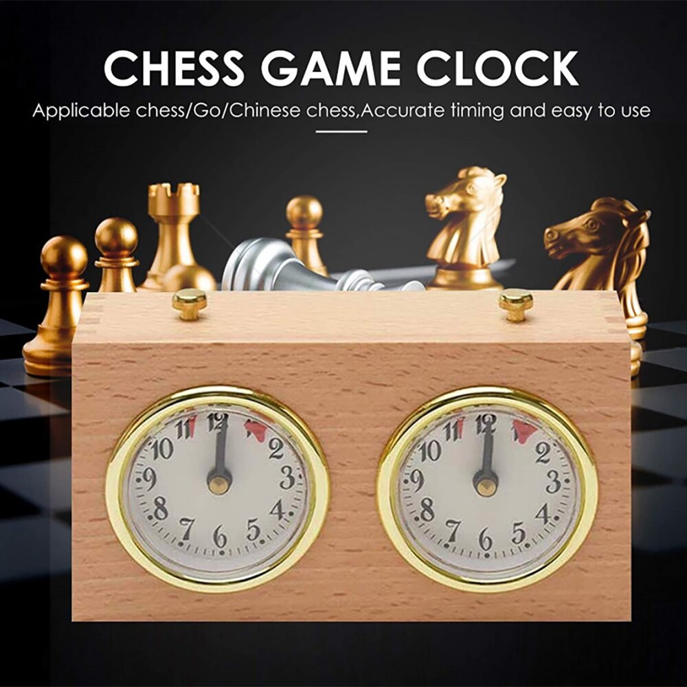 Holz Tragbare Mechanische Schach Uhr Spiel Countdown Spiele zählen hoch Nieder Timer Bord Hohe Präzision Schach Spiele Uhr Uhren