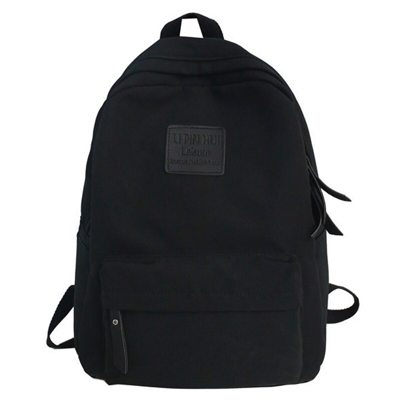 JOYPESSIE-mochila escolar de nailon para mujer y hombre, morral de viaje, resistente al agua, color negro: black FT8257