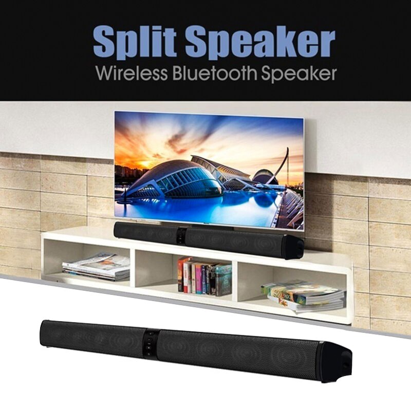 Draadloze Bluetooth Speaker 3D Stereo Home Theater Soundbar Opvouwbare Split TV Speaker Subwoofer Ondersteuning TF FM AUX U Disk Kolom