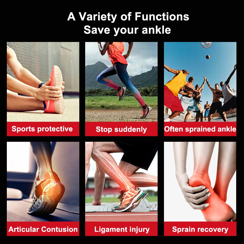 Protective Sport Ankle Support Elastic High Protect Sports Ankle Equipment Safety Running Basketball Ankle Brace Support