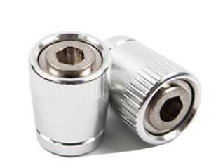 Bafire 4 Stks/set Anti-Diefstal Ventiel Mondstuk Ventieldopjes Geschikt Voor Tesla Model 3 S X Ventiel Tire inbouwen Accessoires: 4 pcs silver