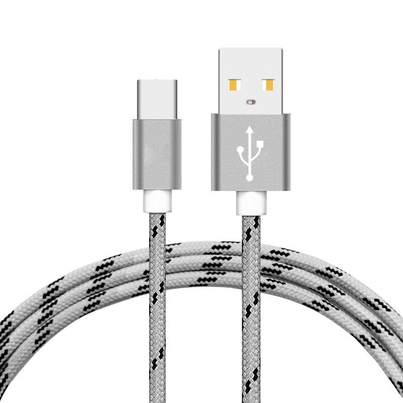 Micro Usb Kabel Snel Opladen Adapter Voor Samsung Galaxy S7 S6 S5 Xiaomi Htc Huawei Android Telefoons Data Sync Charger koord Type C: For Android / Silver