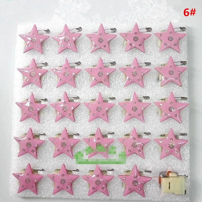 Star LED Flashing Brooch Pin Cartoon Light Up Glowing Badge Kids Adults Toys Glow Party Supplies Halloween Christmas Xmas: 6