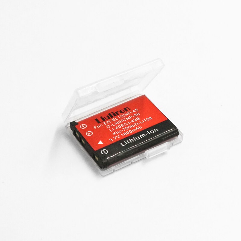 Batería de 1800mAh EN-EL10 EN EL10 LI-42B LI 42B 40B para nikon OLYMPUS U700 U710 FE230 FE340 FE290 FE360: 1battery