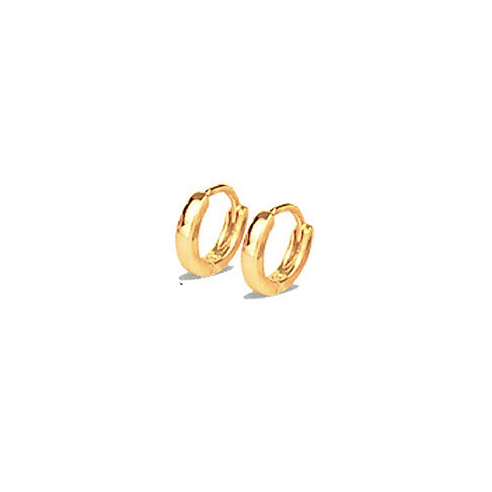 Leaf Shape Hoop Earrings Rhinestone Gold Color Surround Small Hoop Earrings Mini Slim Circle Earring Jewelry: 4