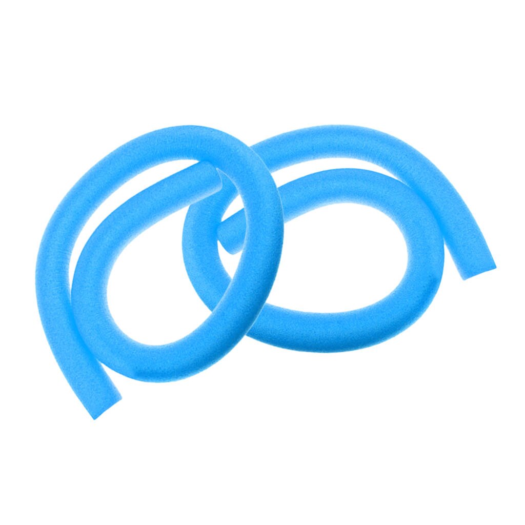 Juego de 2 fideo flotantes tipo fideo para piscina, fideos salvajes, espuma de fideos, núcleo hueco y sólido: Blue