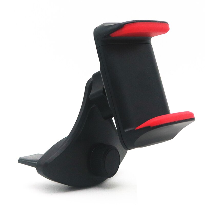 Coche Universal ranura para CD de soporte para teléfono móvil soporte para teléfono inteligente en coche teléfono celular soporte para iPhone soporte de coche soporte de Samsung: Rojo