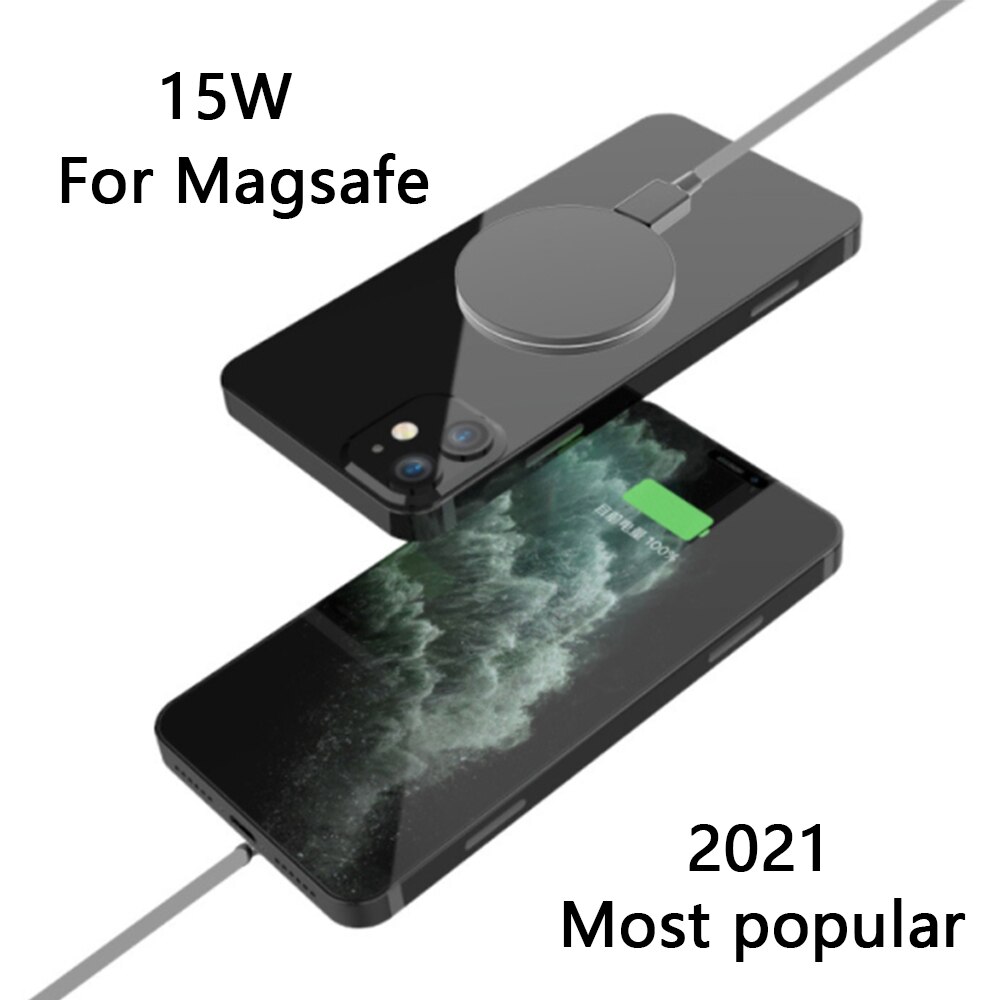 15W Magsafing Magnetische Draadloze Oplader Voor Iphone 12Pro 12Promax 12Mini Qi Snelle Draadloze Opladen Usb C Hoofd magsafe Laders