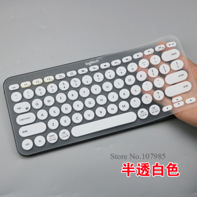 Silikon Tastatur Abdeckung Schutz Film Für logitech K380 K 380 Bluetooth tastatur multi-gerät mechanische haut Schutz: Weiß
