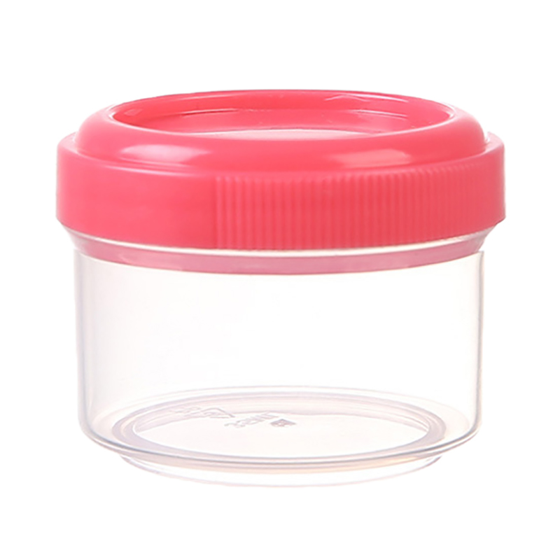 4Pcs Transparent Mini Plastic Sauce Bottle 35ML Reusable Seasoning Box Seasoning Jar For Student Office Workers Kitchen Tool: plum