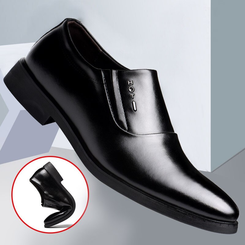 Classic Dress Shoes Formal Wedding Shoes Men Slip on Office Oxford Shoes for Men