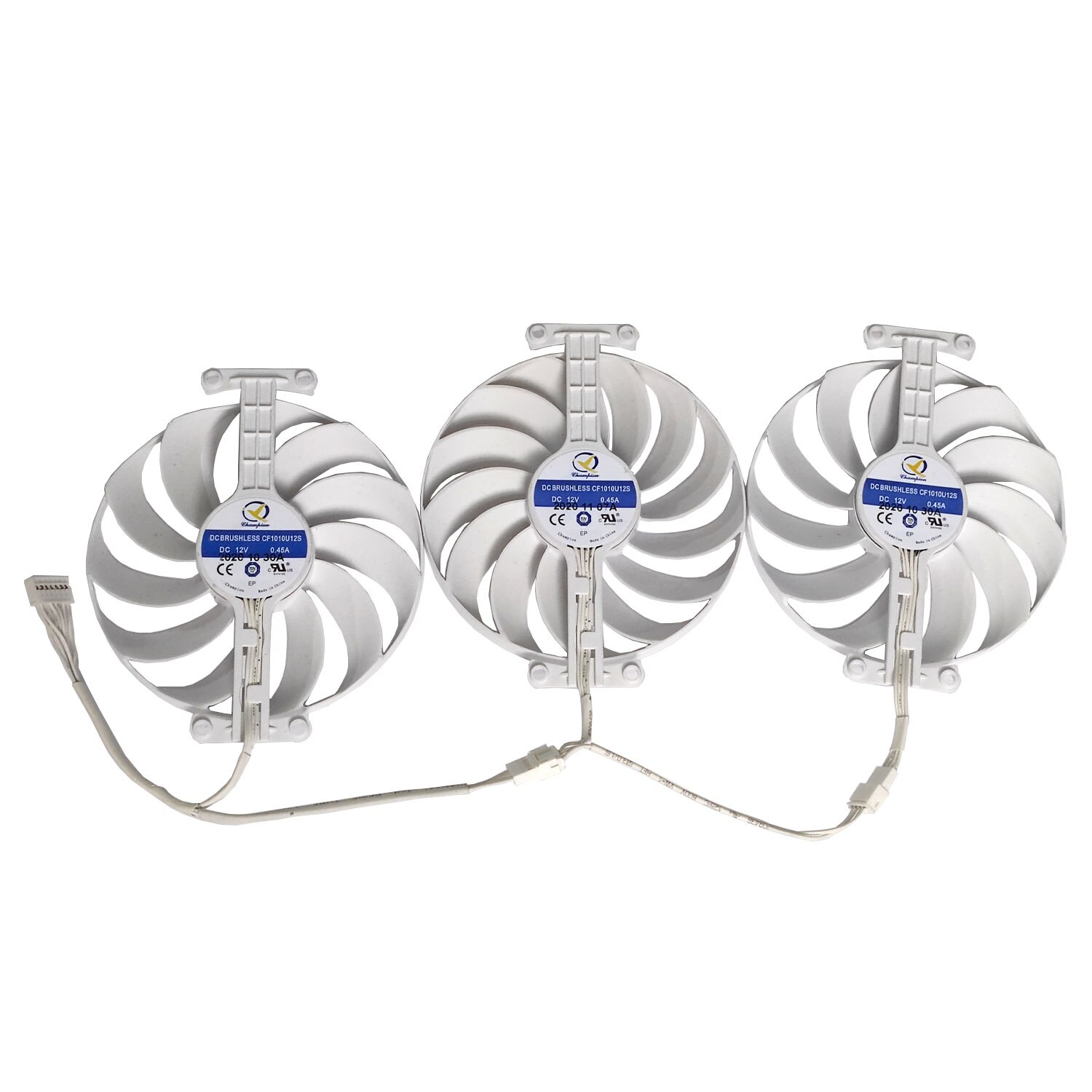 Original 95MM 7PIN CF1010U12S RTX3070 GPU Fan，For ASUS ROG Strix RTX3090 3080TI 3080 3070TI 3070 White Graphics card cooling fan