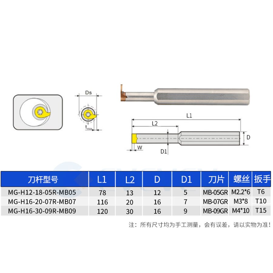 MG-H12-16-05R MG-H16-30-09R tokarka CNC mały wewnętrzny rowek przecinak narzędzia uchwyt wiosna pasek stalowy klucz robić śpocierać akcesoria