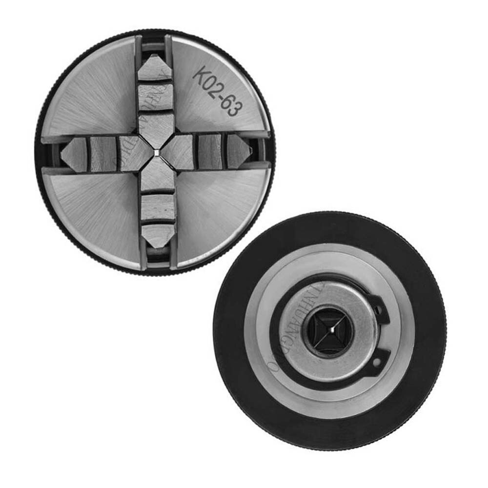 4 Jaw Lathe Chuck 63mm Safety Mini Lathe Chucks K02-63 4-jaw Self Centering Chuck+ Chuck connecting rod