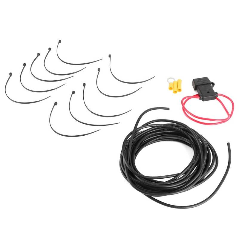 car trailer Strap Tow Trailer Wiring Harness Powered Converter Wiring Connection Kit 10A Fuse 12AWG Cable 55151 trailer towing