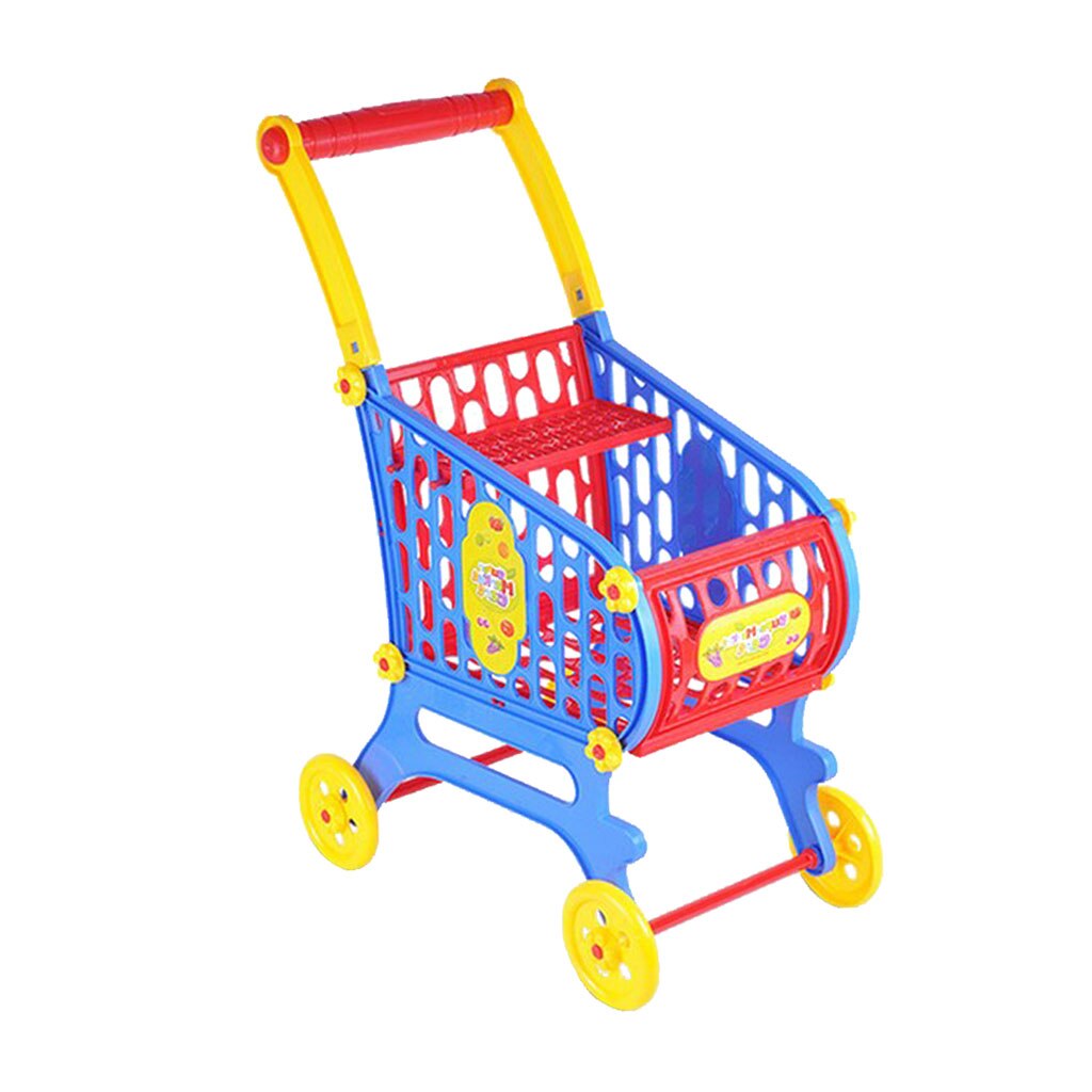 52Cm Simulatie Plastic Winkelwagen Kruidenier Speeltoestel Voor Babypop Toebehoren