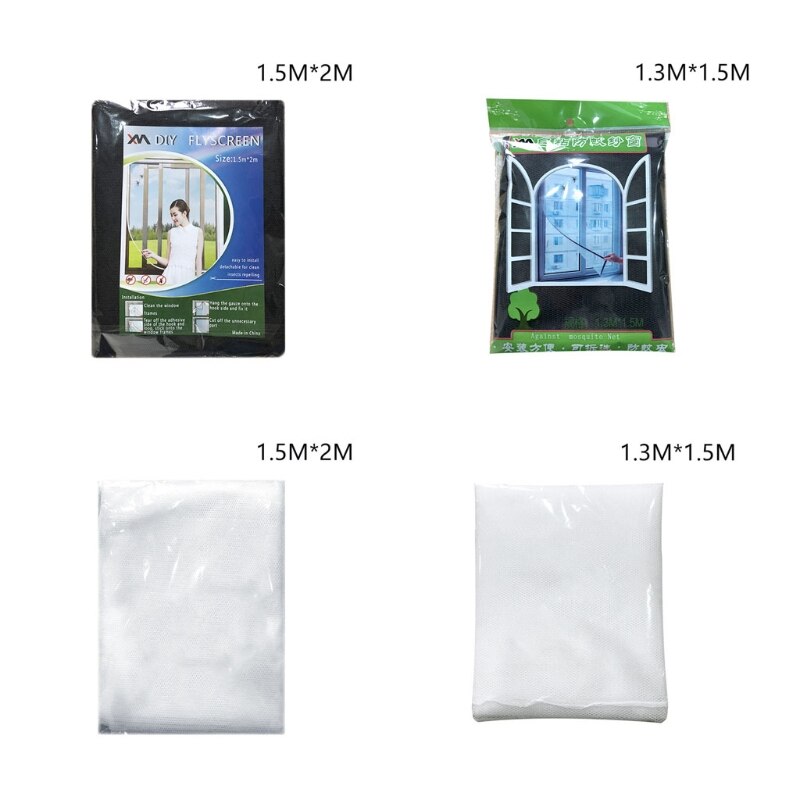 Self-adhesive Window Screen with Strong Snap Button Cuttable Window Screen