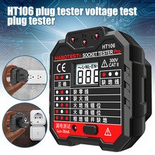 Socket Test Tool Power Electric Mains Fault Checker LCD Display Plug Test Machine FKU66
