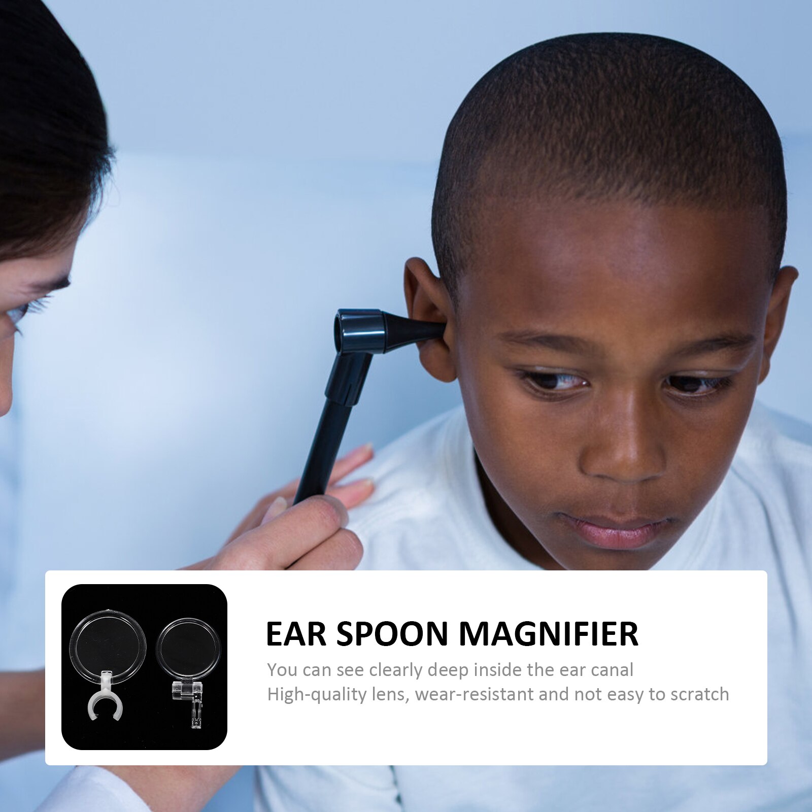 Loupes auriculaires créatives pour enfants, outils de nettoyage d'oreille portables en ABS (Transparent), 20 pièces