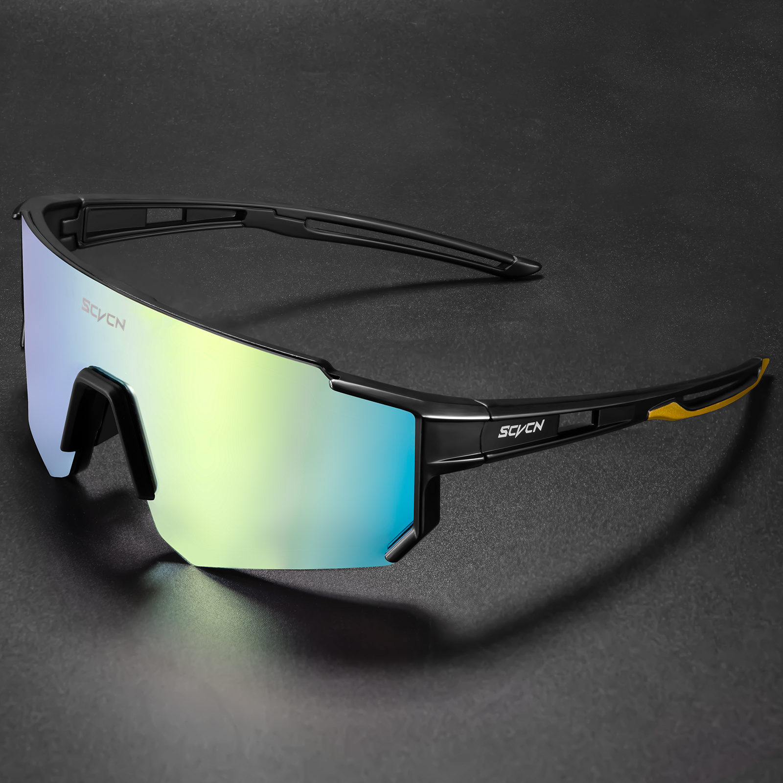 SCVCN Cycling Glasses UV400 Outdoor Sports Sunglasses Men MTB Cycling Glasses Women Road Bike Sunglasses Running Goggles: GRAY